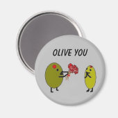 OLIVE YOU - Olijven in Liefde - magneet (Voorkant / Achterkant)