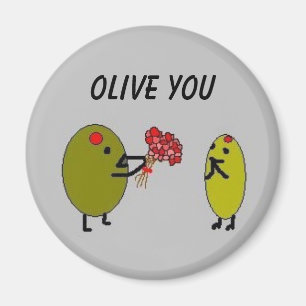OLIVE YOU - Olijven in Liefde - magneet