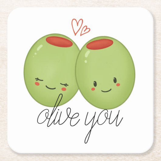 Olive You Onderzetter (Voorkant)