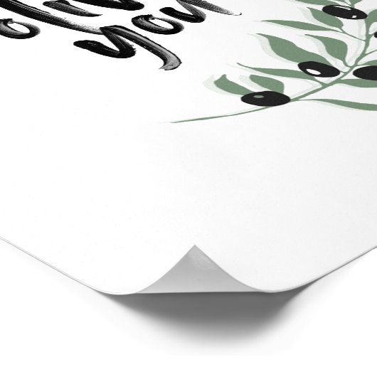 Olive You Poster Olive Branch | 8x10 (Hoek)