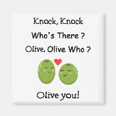 Olive You Pun Magneet (Voorkant)