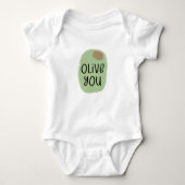 Olive You Pun Romper (Voorkant)