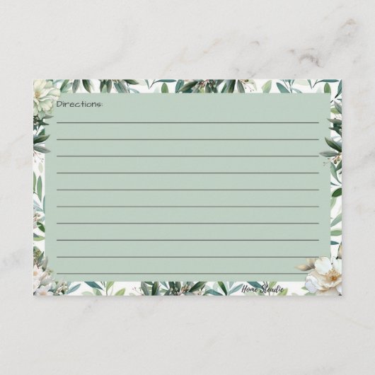 Olive You Recept Kaart (Achterkant)