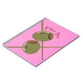 Olive You Schattig Roze Spiraal Notebook | Grappig Notitieboek (Linkerzijde)