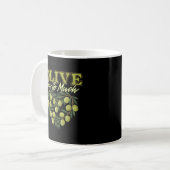 Olive You So Much Grappige Olijf Pun Hart Mok (Voorkant links)