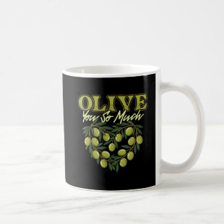 Olive You So Much Grappige Olijf Pun Hart Mok