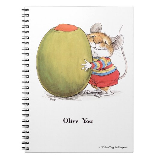 Olive You Spiral notebook Notitieboek (Voorkant)