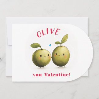 Olive You Valentijn Kaart