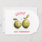 Olive You Valentijn Kaart (Voorkant)
