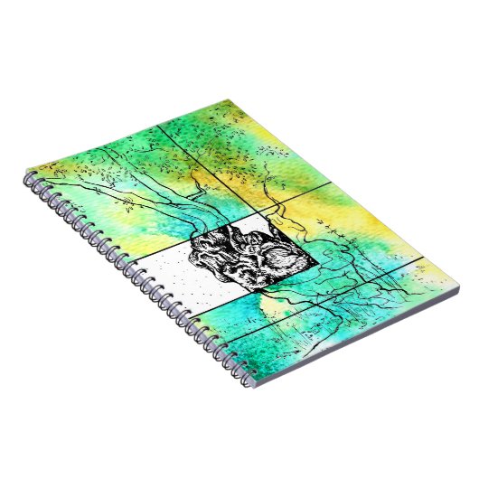 Olivenbaum Tuschezeichnung Notitieboek (Rechterzijde)