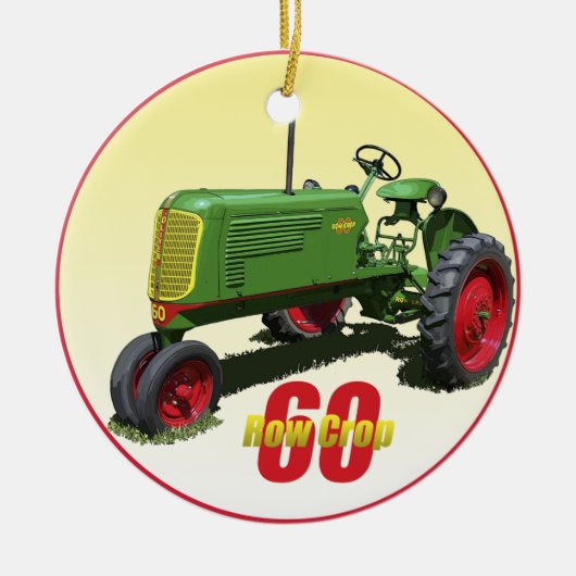 Oliver 60 Row Crop Keramisch Ornament (Voorkant)