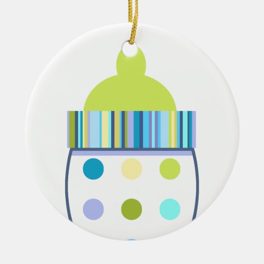 Oliver Baby Fles Keramisch Ornament (Voorkant)