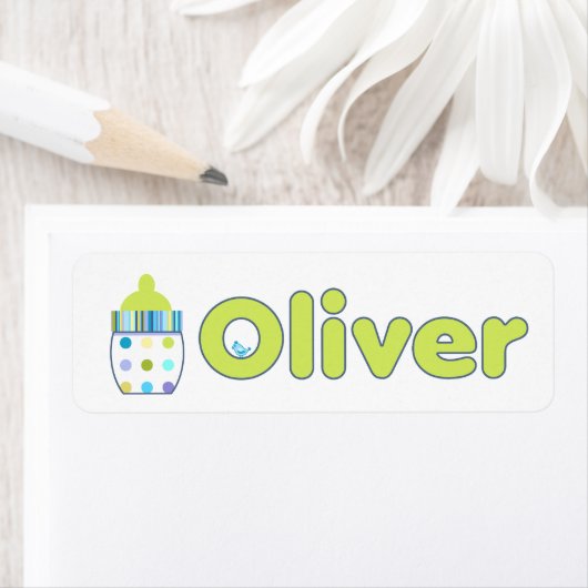 Oliver Baby Flesetiketten Etiket (Insitu)