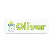 Oliver Baby Flesetiketten Etiket (Voorkant)