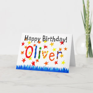 'Oliver' Birthday Card Kaart