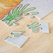 Oliver Bunny met wortelpuzzle Legpuzzel (Zijkant)