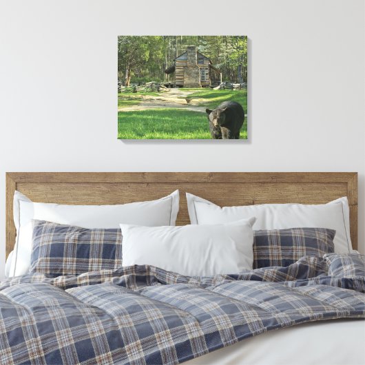 Oliver Cabin Beer Canvas Print (Insitu (Slaapkamer))
