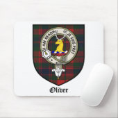 Oliver Clan Crest Badge Tartan Muismat (Met muis)