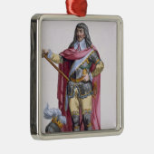 Oliver Cromwell (1599-1658) 1780 (gekleurd) Metalen Ornament (Rechts)