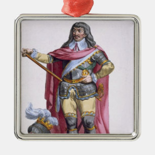 Oliver Cromwell (1599-1658) 1780 (gekleurd) Metalen Ornament