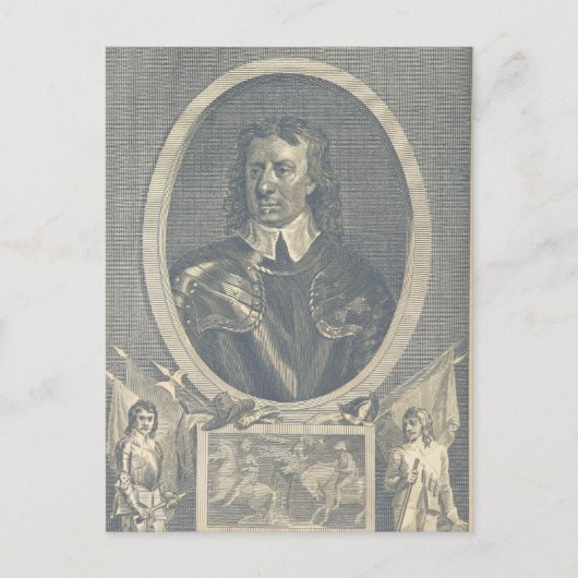Oliver Cromwell Briefkaart (Voorkant)