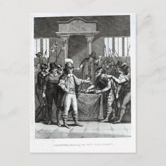 Oliver Cromwell Briefkaart (Voorkant)