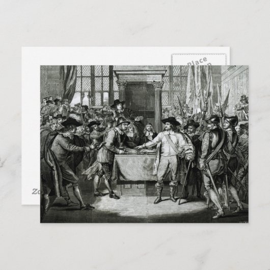 Oliver Cromwell Briefkaart (Voorkant / Achterkant)