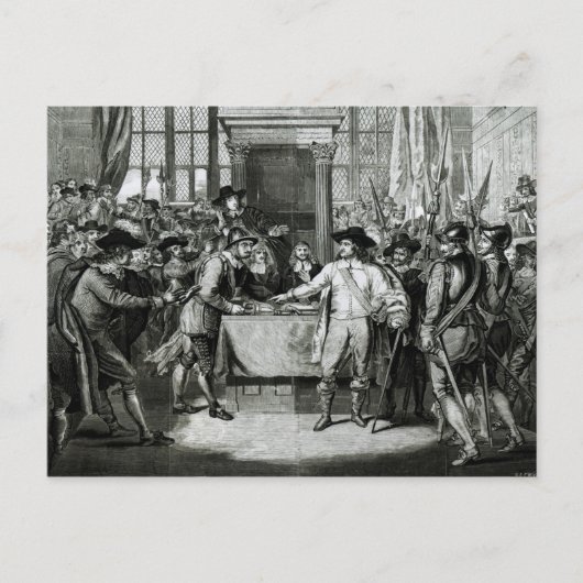 Oliver Cromwell Briefkaart (Voorkant)