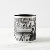 Oliver Cromwell , die het Parlement oplost Tweekleurige Koffiemok (Center)