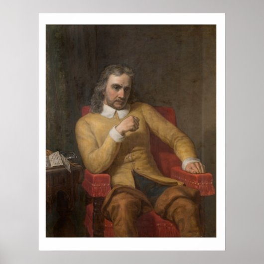 Oliver Cromwell door Charles Lucy Poster (Voorkant)