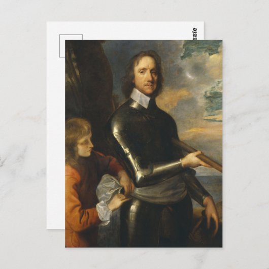 Oliver Cromwell door Robert Walker Briefkaart (Voorkant / Achterkant)