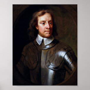 Oliver Cromwell door Samuel Cooper Poster