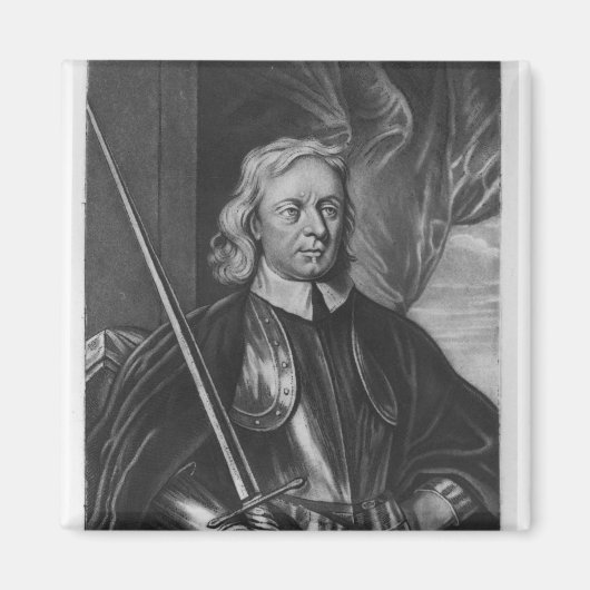 Oliver Cromwell illustratie Magneet (Voorkant)