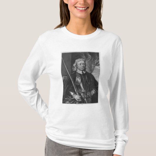 Oliver Cromwell illustratie T-shirt (Voorkant)