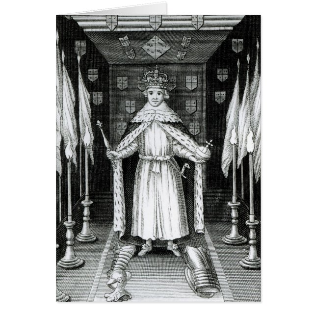 Oliver Cromwell in staat; (Voorkant)