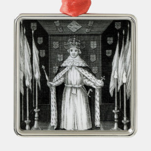 Oliver Cromwell in staat; Metalen Ornament
