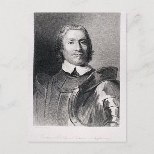 Oliver Cromwell, Lord Protector of England Briefkaart (Voorkant)