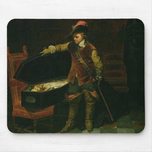 Oliver Cromwell met de Coffin van Charles I Muismat (Voorkant)
