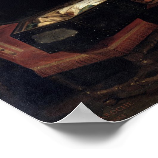 Oliver Cromwell opent de koffie van Charles Poster (Hoek)