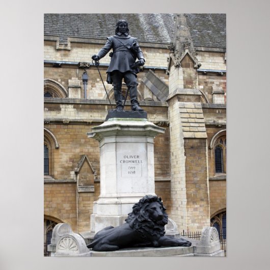 Oliver Cromwell - Parlement - Westminster Poster (Voorkant)