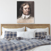 Oliver Cromwell Portrait Canvas Afdruk (Insitu (Slaapkamer))