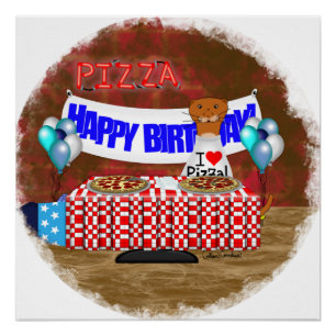 Oliver De Otter Is 6 Jaar! Gefeliciteerd Perfect Poster