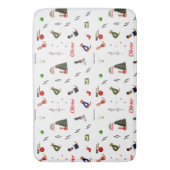 Oliver De Otter Kerst Random Patroon Badmat (Voorkant Verticaal)