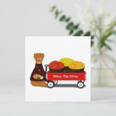 Oliver de Otter Maakt Zich Klaar Voor de Herfst Kaart (Staand voorkant)