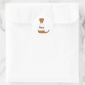 Oliver De Otter zegt stemmen! Ronde Sticker (Tas)