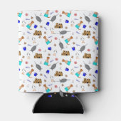 Oliver de Otter Zomer Strand vakantie patroon Blikjeskoeler (Achterkant)