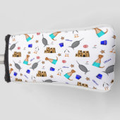 Oliver de Otter Zomer Strand vakantie patroon Golfheadcover (Voorkant)