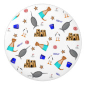 Oliver de Otter Zomer Strand vakantie patroon Keramische Knop (Voorkant)