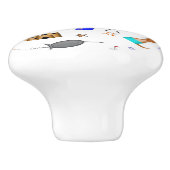 Oliver de Otter Zomer Strand vakantie patroon Keramische Knop (Zijkant)