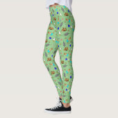 Oliver de Otter Zomer Strand vakantie patroon Leggings (Links)